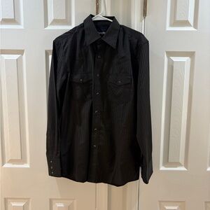 Men’s black western shirt